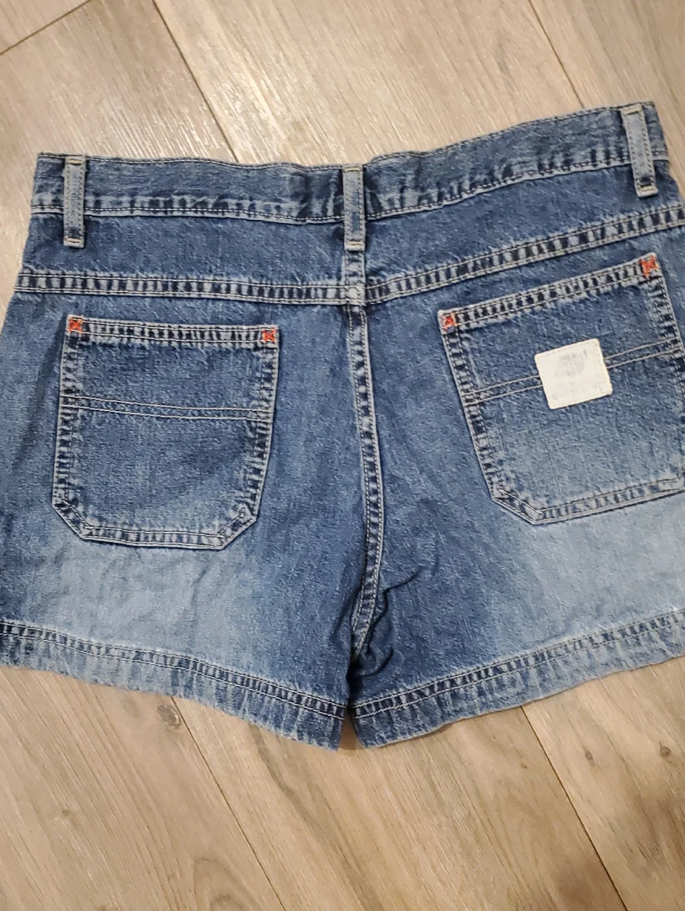 Women’s Blue Denim Cargo Shorts